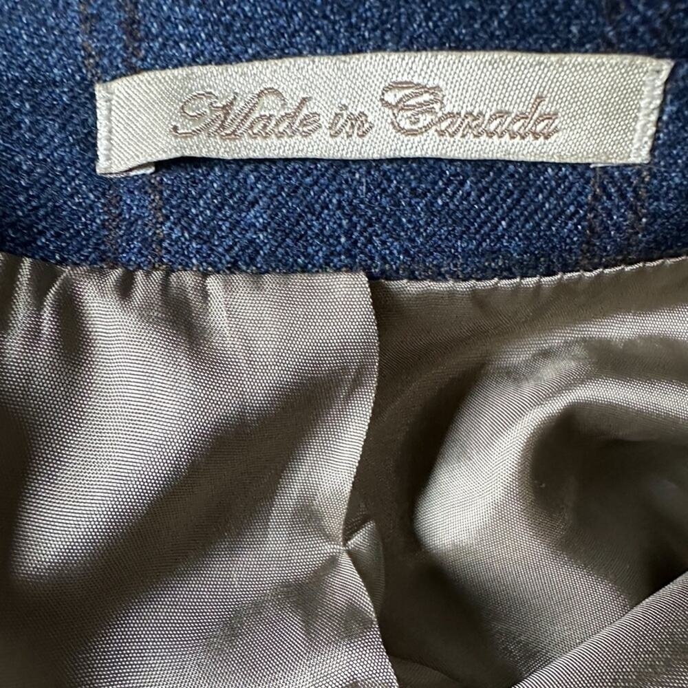 Bruno Piattelli windowpane wool Sportcoat. 43L - Picture 5 of 12